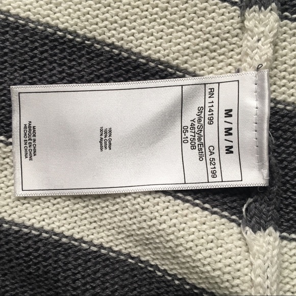 Grey and White Striped Cardigan - Picture 5 of 5